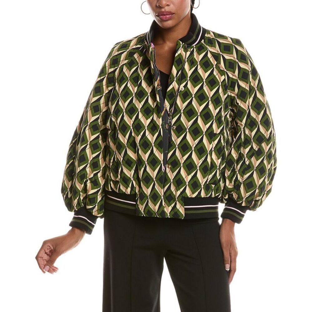 Diane Von Furstenberg Womens Salma Reversible Jacket